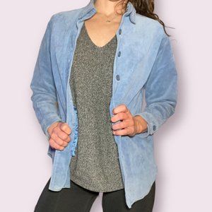 VTG blue leather Jacket